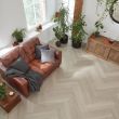 Van Gogh Herringbone Grey Brushed Oak